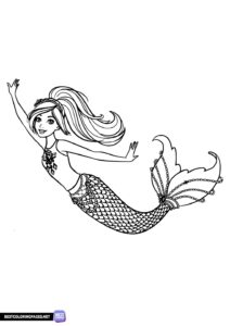 Mermaid picture to print