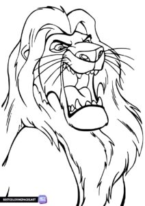 Mufasa Coloring Page