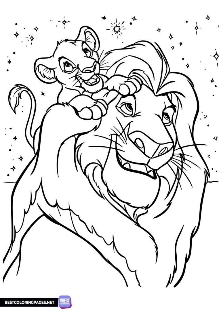 Mufasa Lion King coloring pages