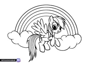 My Little Pony coloring page for girls