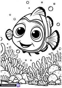 Nemo free printable coloring pages