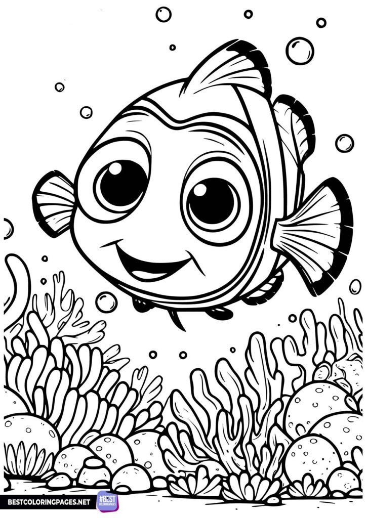 Nemo free printable coloring pages