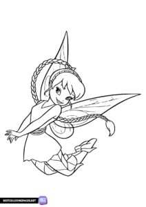 Picture of Tinkerbell to color