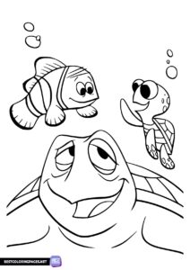 Printable Finding Nemo coloring page