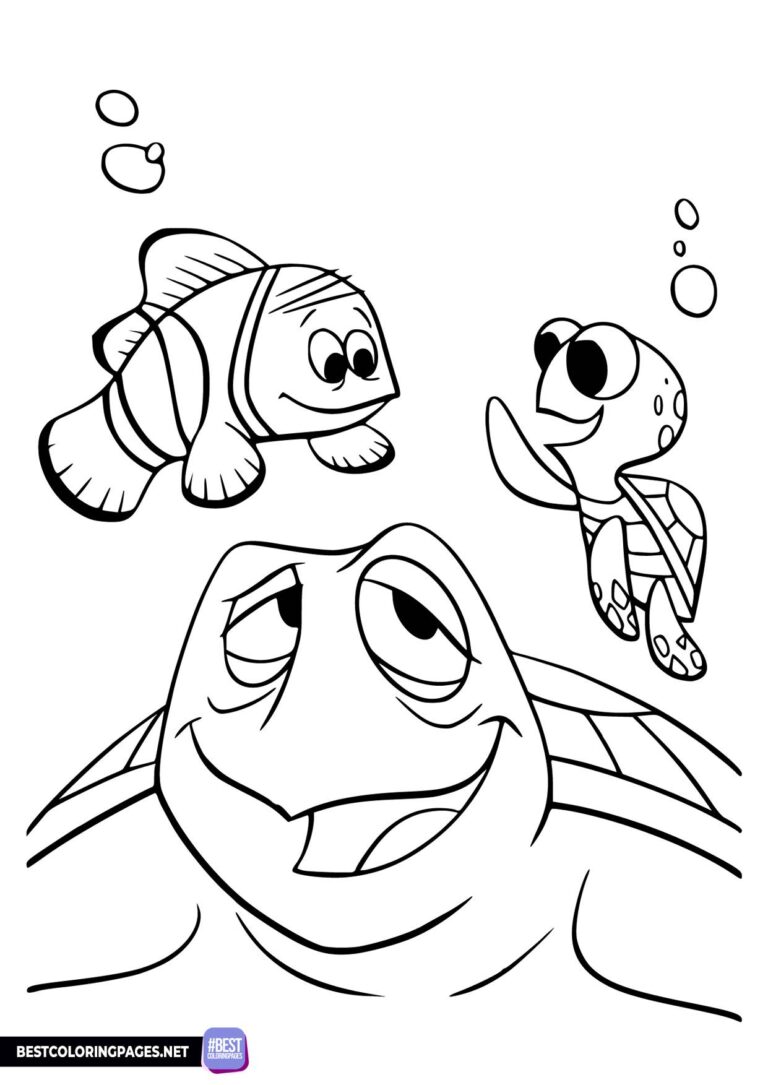 Printable Finding Nemo coloring page