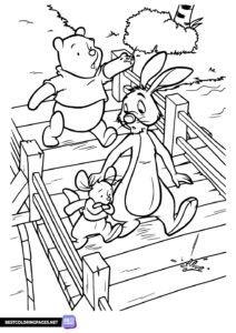Printable Winnie the Pooh coloring page