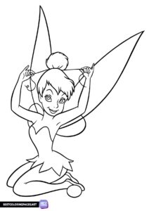 Printable coloring pages for Tinker Bell
