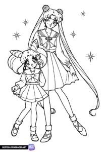 Sailor Moon coloring pages for girls