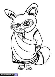 Shifu printable coloring page