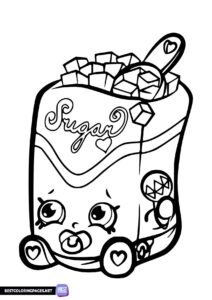 Shopkins Sugar Baby Coloring Page
