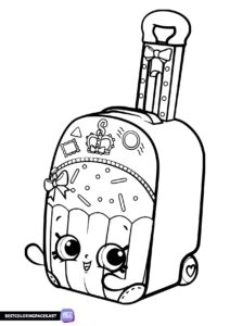 Shopkins coloring book page