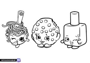 Shopkins coloring page to print