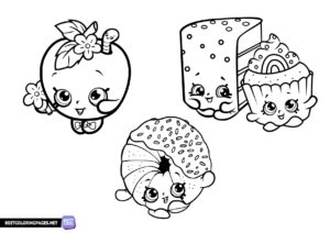 Shopkins free printable coloring pages