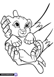 Simba coloring pages
