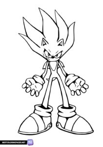 Sonic coloring pages to print