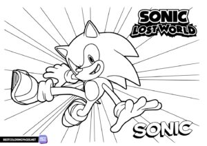 Sonic free coloring pages