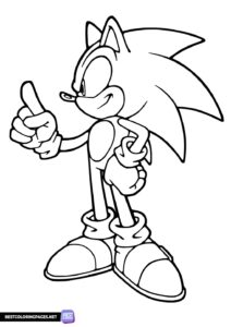 Sonic free free coloring pages