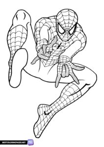 Spider-Man coloring page for boys