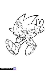 Super Sonic coloring pages