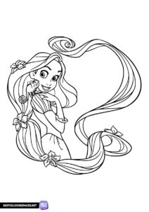 Tangled coloring pages