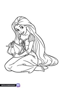 Tangled coloring pages printable