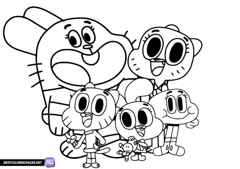 The Amazing World of Gumball coloring page