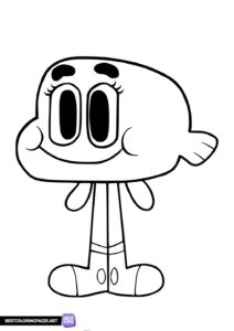 The Amazing World of Gumball coloring pages - Darwin