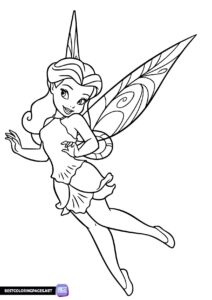 Tinker Bell coloring pages for girls