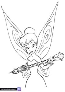 Tinker Fairy Colouring page