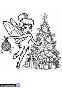 TinkerBell christmas coloring pages