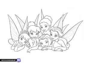 TinkerBell coloring pages for kids