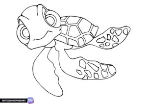 Turtle from Finding Nemo coloring page