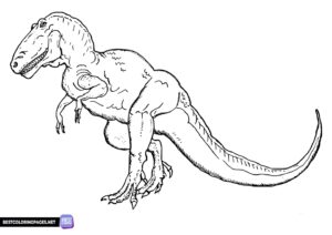 Tyrannosaurus coloring pages for boys