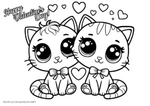Valentine's Day Free printable coloring page