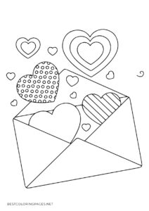 Valentine's Day online coloring page
