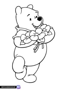 Winnie The Pooh colouring page