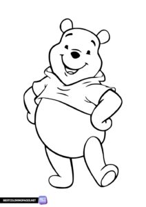 Winnie the Pooh coloring page pdf