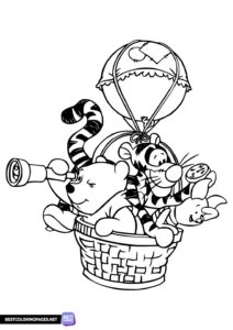 Winnie the Pooh coloring pages for kids