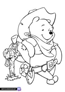 Winnie the Pooh in the wild west