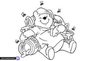 Winnie the Pooh printable coloring page