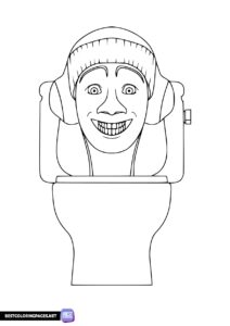 Coloring pages Skibidi Toilet