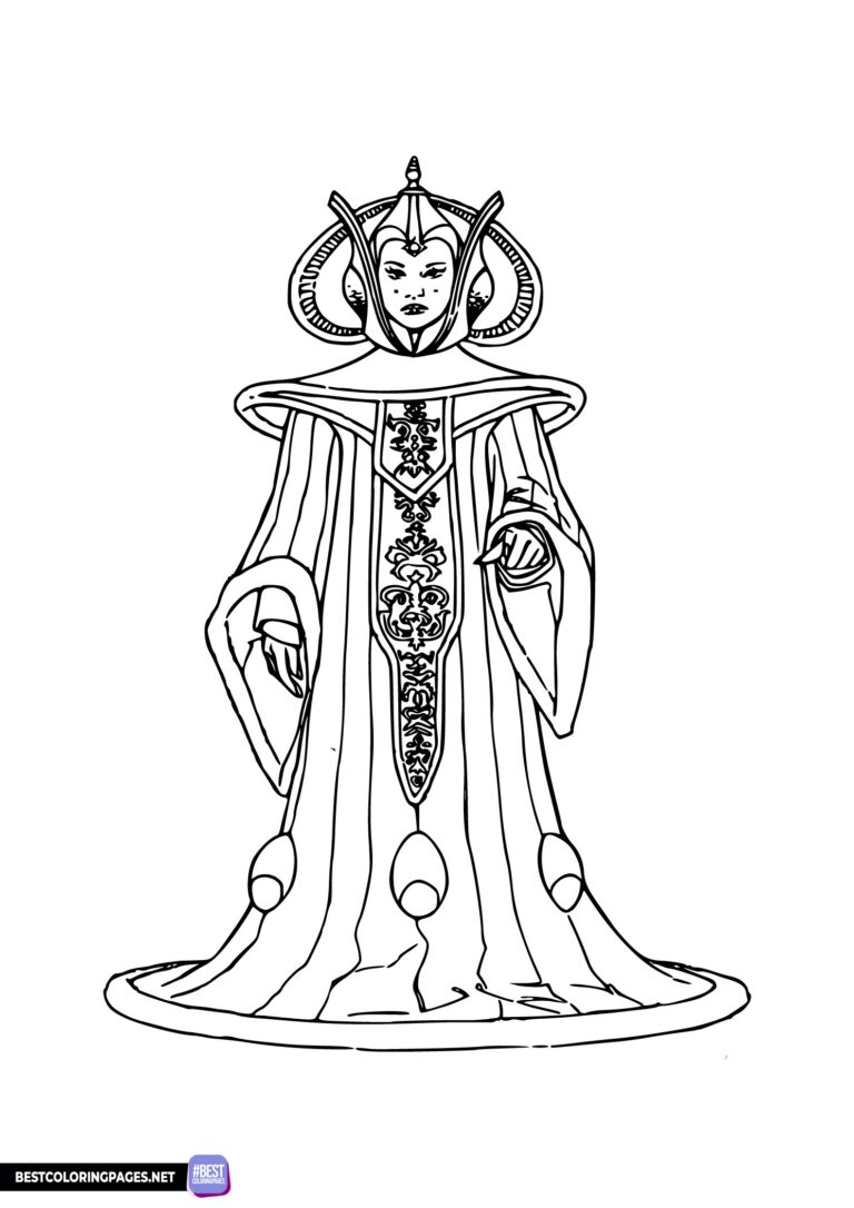 Padme Amidala coloring page Star Wars