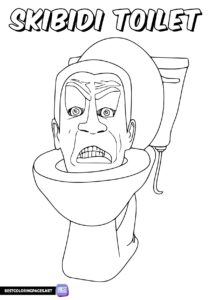 Skibidi Toilet Coloring Pages