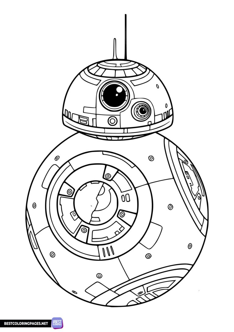 StarWars Robot coloring page