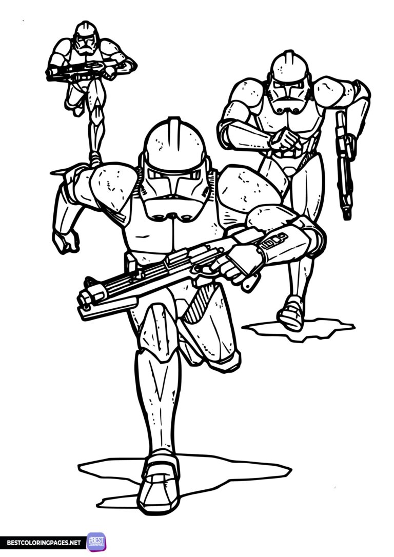 Stormtroopers coloring pages Star Wars