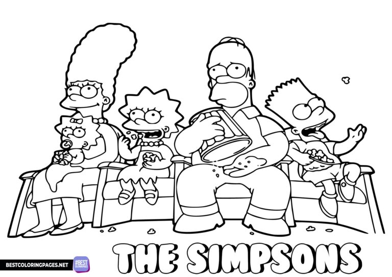 The Simpsons coloring pages