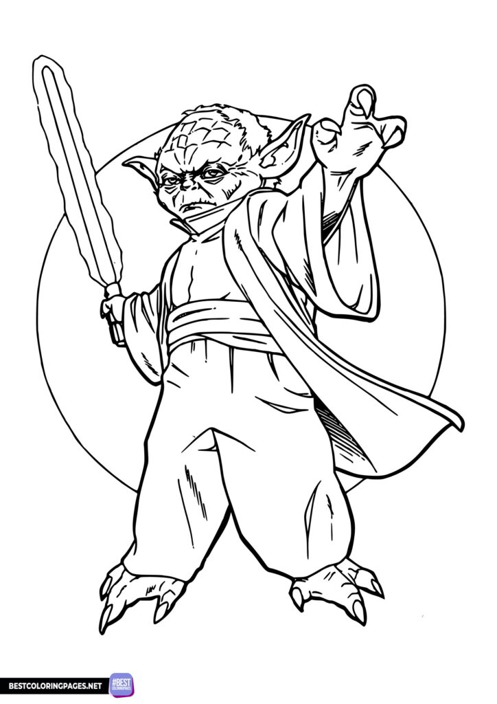 Yoda Star Wars coloring pages
