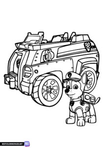 Chase - PAW Patrol coloring page