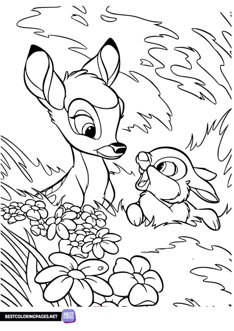 Bambi coloring sheets