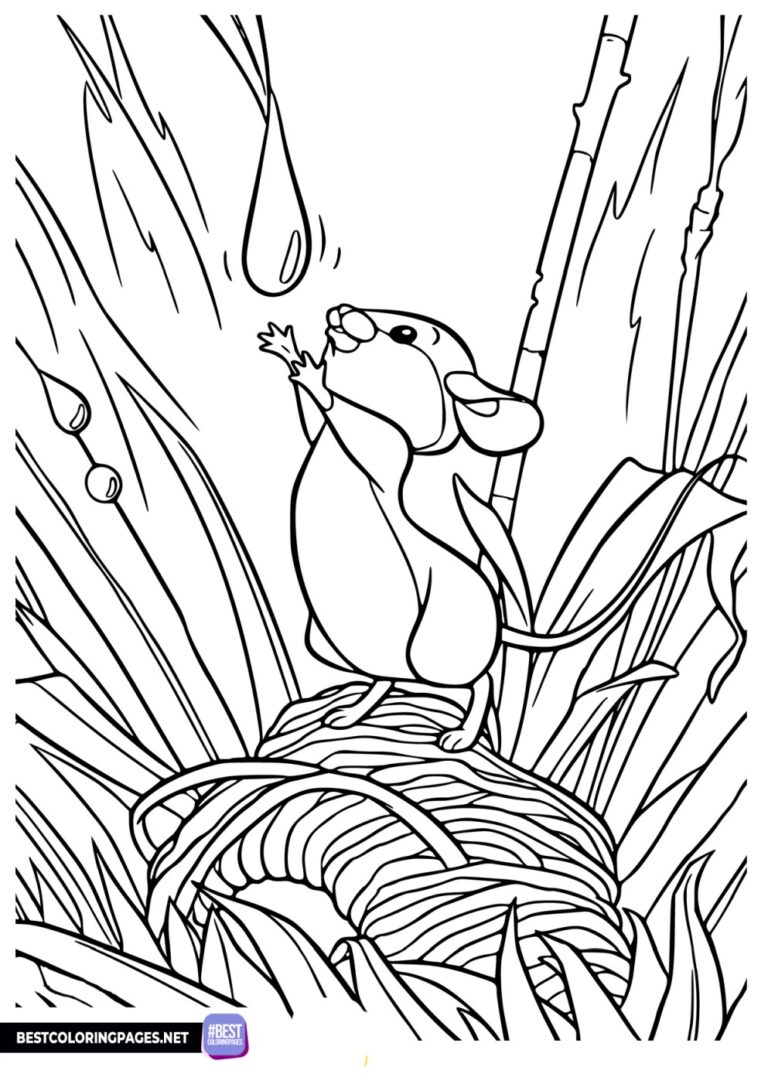Mouse from Bambi coloring page